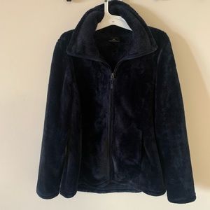 Fleece Long Sleeve Zip-up Coat